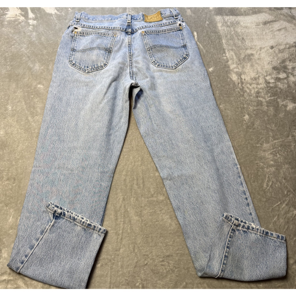 Vintage 90's Lee Light Wash Jeans Womens 3x32‎ Straight Leg Blue Denim Retro USA
